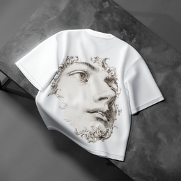 Marble Ghost - White T-Shirt
