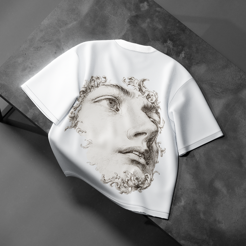 Marble Ghost - White T-Shirt