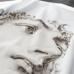Marble Ghost - White T-Shirt